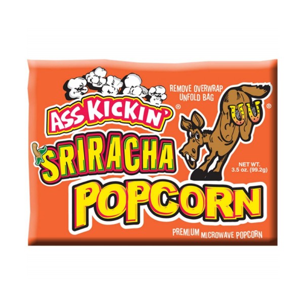 Ass Kickin' Microwave Sriracha Popcorn