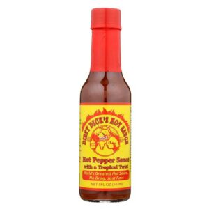 Dirty Dick's Hot Pepper Sauce with a Tropical Twist