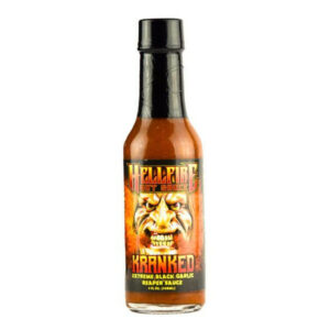 Hellfire Kranked Extreme Black Garlic & Carolina Reaper Hot Sauce