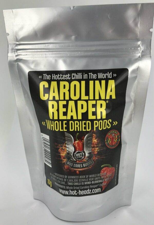 Who Dares Burns! Carolina Reaper Whole Dried Pods