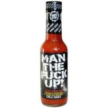 Man The Fuck Up! Ultra Mega Hot Trinidad Scorpion & Carolina Reaper® Chilli Sauce