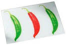 Chilli Design Toughened Glass Worktop Protector or Chopping Board - White