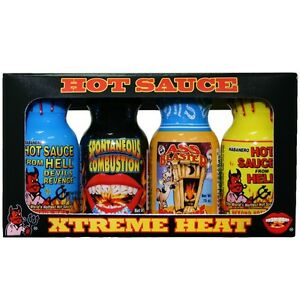 Extreme Heat Hot Sauce Mini 4 Pack