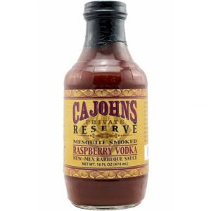 Cajohn's Mesquite Smoked Raspberry Vodka New Mex BBQ Sauce